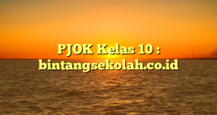 PJOK Kelas 10 : bintangsekolah.co.id